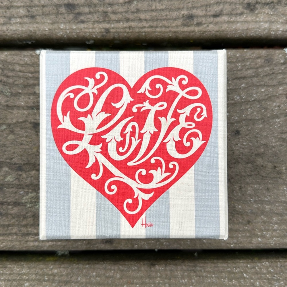 Uncle Goose Heart / Love Wood Blocks Display, Uncle Goose, House Industries